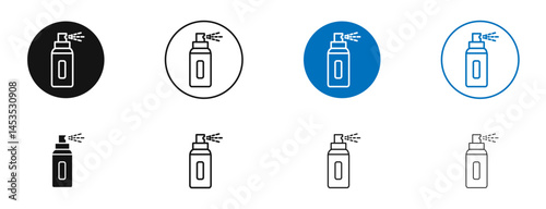 Hair spray icon. Vector outline illustration. vector logo template