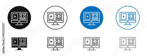 Front end icon. Vector outline illustration. vector logo template