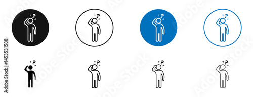 Forget icon. Vector outline illustration. vector logo template