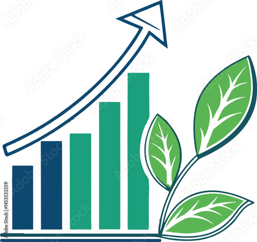 Sustainable Growth and Eco-Friendly Business Concept Illustration