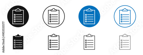 Clipboard icon. Vector outline illustration. vector logo template