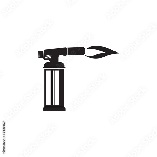 Butane gas blow torch icon vector graphics