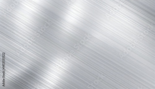 brushed metal surface, diagonal streaks, silver texture, industrial material, reflective sheen, metallic background, smooth gradient