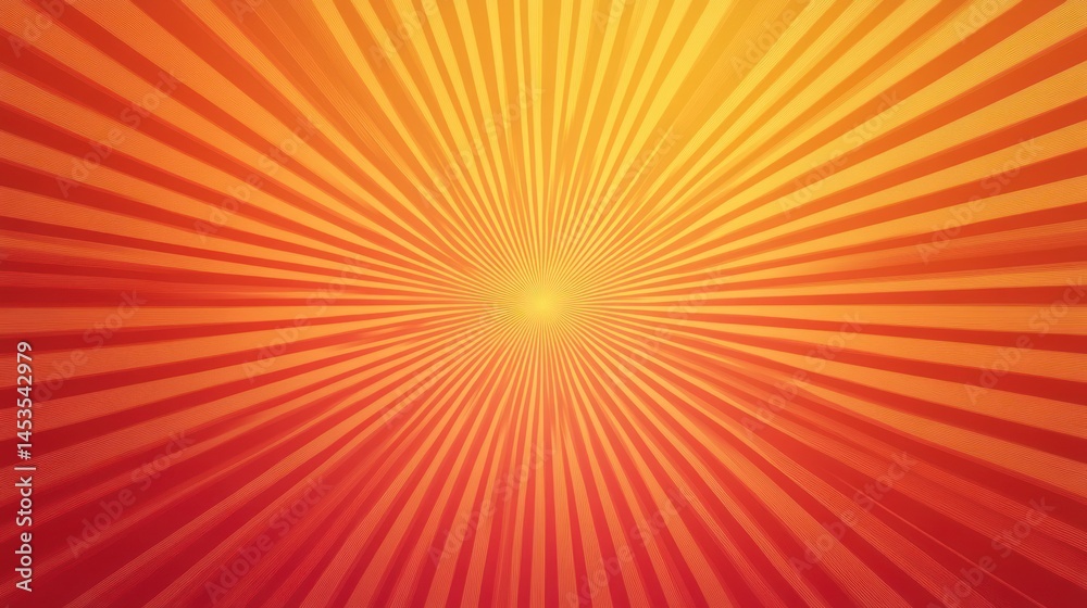 Obraz premium Radiating orange and red burst background