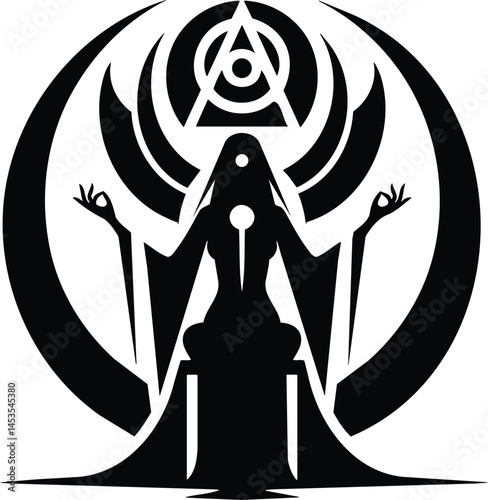 Seated High Priestess Symbol