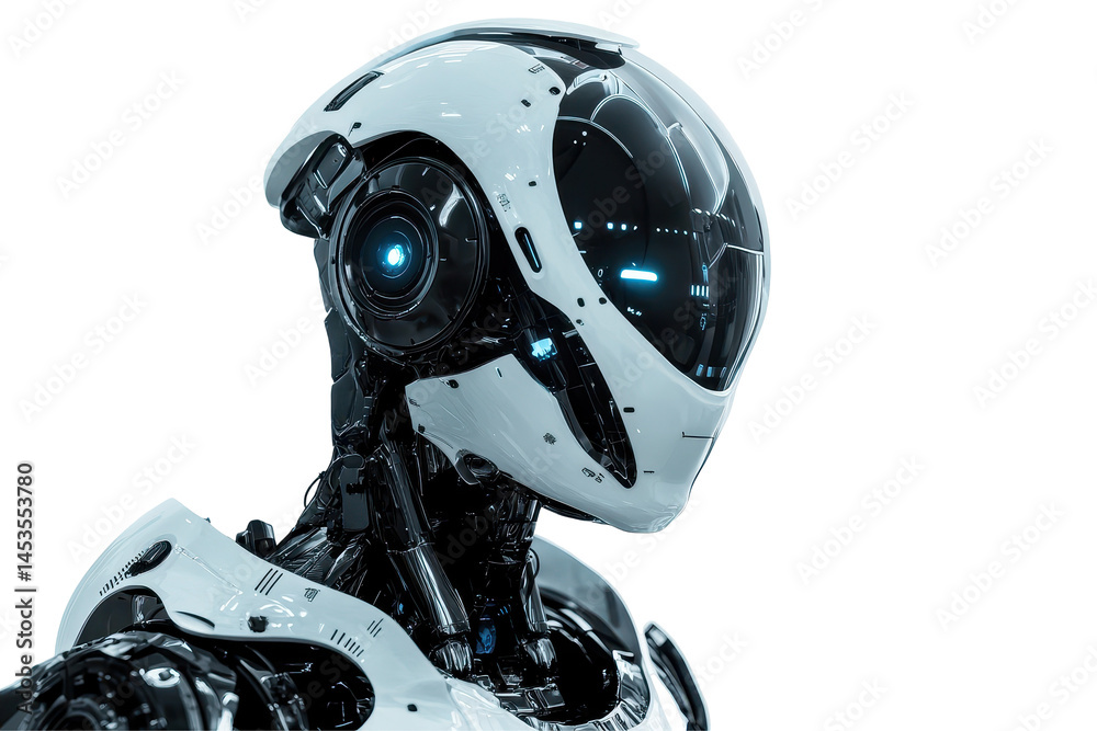 High tech robot character brings innovation and style to digital designs branding or futuristic storytelling projects High tech robot character brings innovation and style to digital designs branding or futuristic storytelling projects