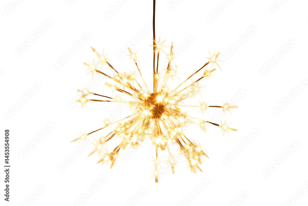 Fototapeta premium Glowing chandelier element to bring warmth elegance and sparkle to your creative projects