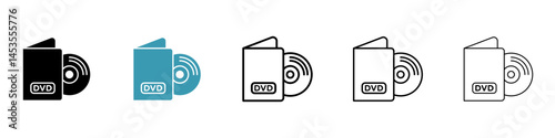 DVD icon. Design for web and mobile app. Vector illustration