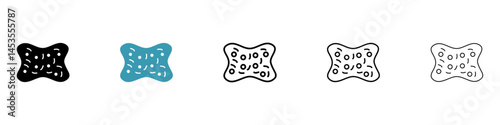 Baby orthopaedic pillow icon. Design for web and mobile app. Vector illustration