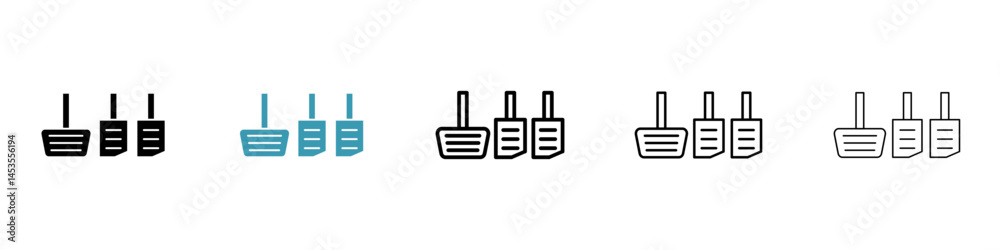 car pedal icon. Design for web and mobile app. Vector illustration car pedal icon. Design for web and mobile app. Vector illustration