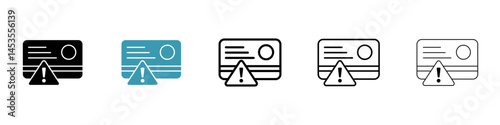 credit risk icon. Design for web and mobile app. Vector illustration