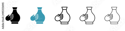 clay crafting icon. Design for web and mobile app. Vector illustration