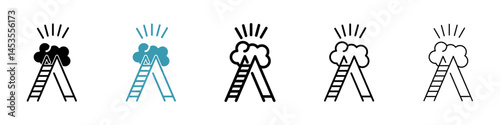 career Ladder icon. Design for web and mobile app. Vector illustration