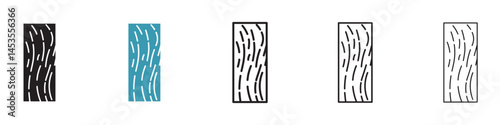 Wood board icon. Design for web and mobile app. Vector illustration