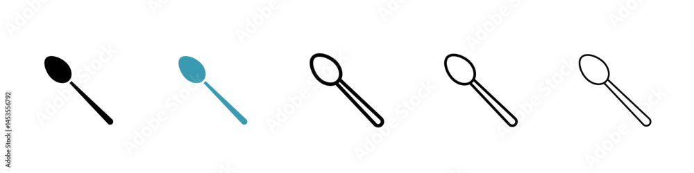 Spoon icon. Design for web and mobile app. Vector illustration Spoon icon. Design for web and mobile app. Vector illustration