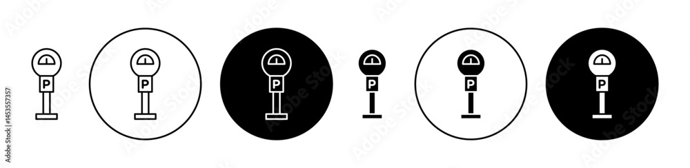 Parking meter icon. Design for web and mobile app. Vector illustration Parking meter icon. Design for web and mobile app. Vector illustration