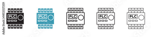 PLC icon. Design for web and mobile app. Vector illustration