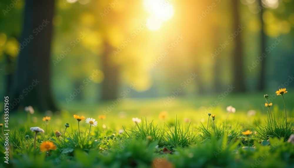 Fototapeta premium Abstract blurred nature scene, perfect for overlay , artistic, overlay, mobile design