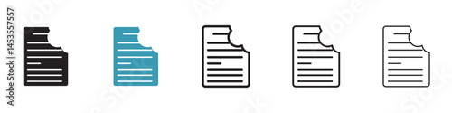 Missing data pattern icon. Design for web and mobile app. Vector illustration