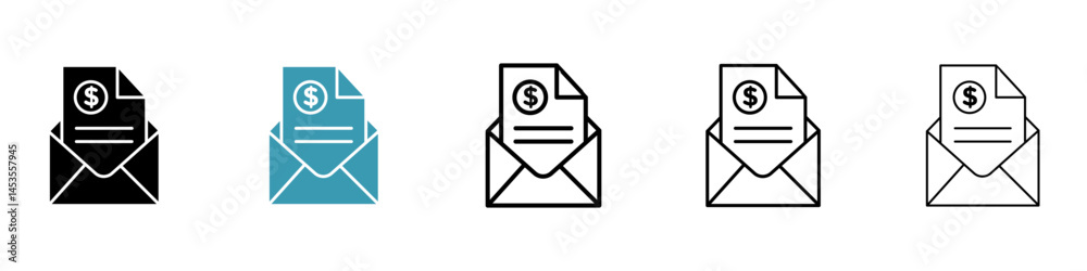 Invoice icon. Design for web and mobile app. Vector illustration Invoice icon. Design for web and mobile app. Vector illustration
