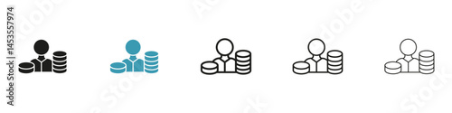 Investor icon. Design for web and mobile app. Vector illustration