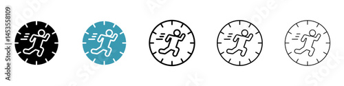 Hurry icon. Design for web and mobile app. Vector illustration