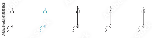 Harpoon icon. Design for web and mobile app. Vector illustration