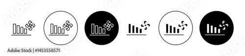 Fan power mode icon. Design for web and mobile app. Vector illustration