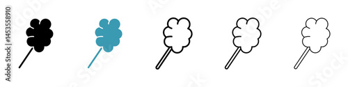 Cotton candy icon. Design for web and mobile app. Vector illustration
