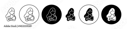 Breastfeeding icon. Design for web and mobile app. Vector illustration