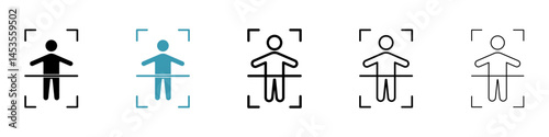 Body scan icon. Design for web and mobile app. Vector illustration