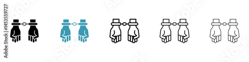 Arrested icon. Design for web and mobile app. Vector illustration