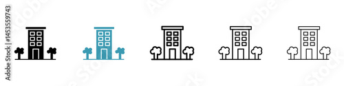 Apartment icon. Design for web and mobile app. Vector illustration