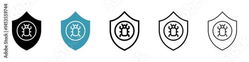 Antivirus icon. Design for web and mobile app. Vector illustration