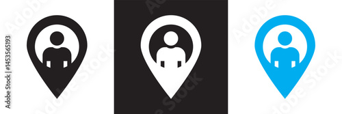 Tracking  icon.  Vector for websites, mobile interfaces, presentations, banner, visual branding etc. Vector illustration. isolated on white and black background. EPS 10