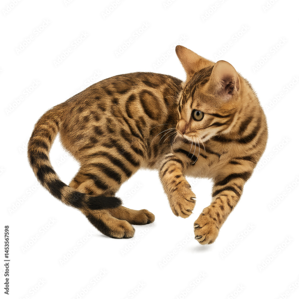Fototapeta premium Bengal Kitten Playtime