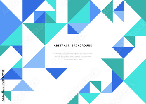 Abstract background illustration of blue triangles.