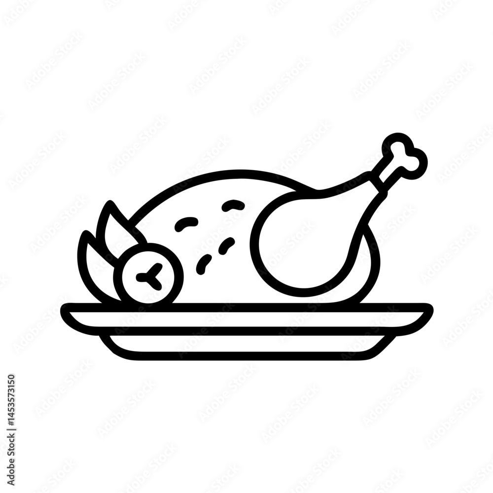 Fototapeta premium roast chicken