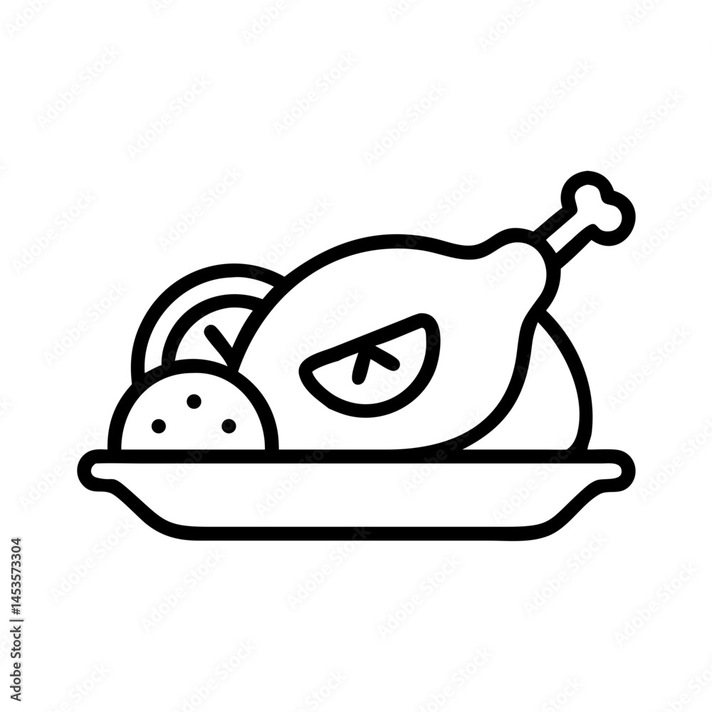 Fototapeta premium roast chicken