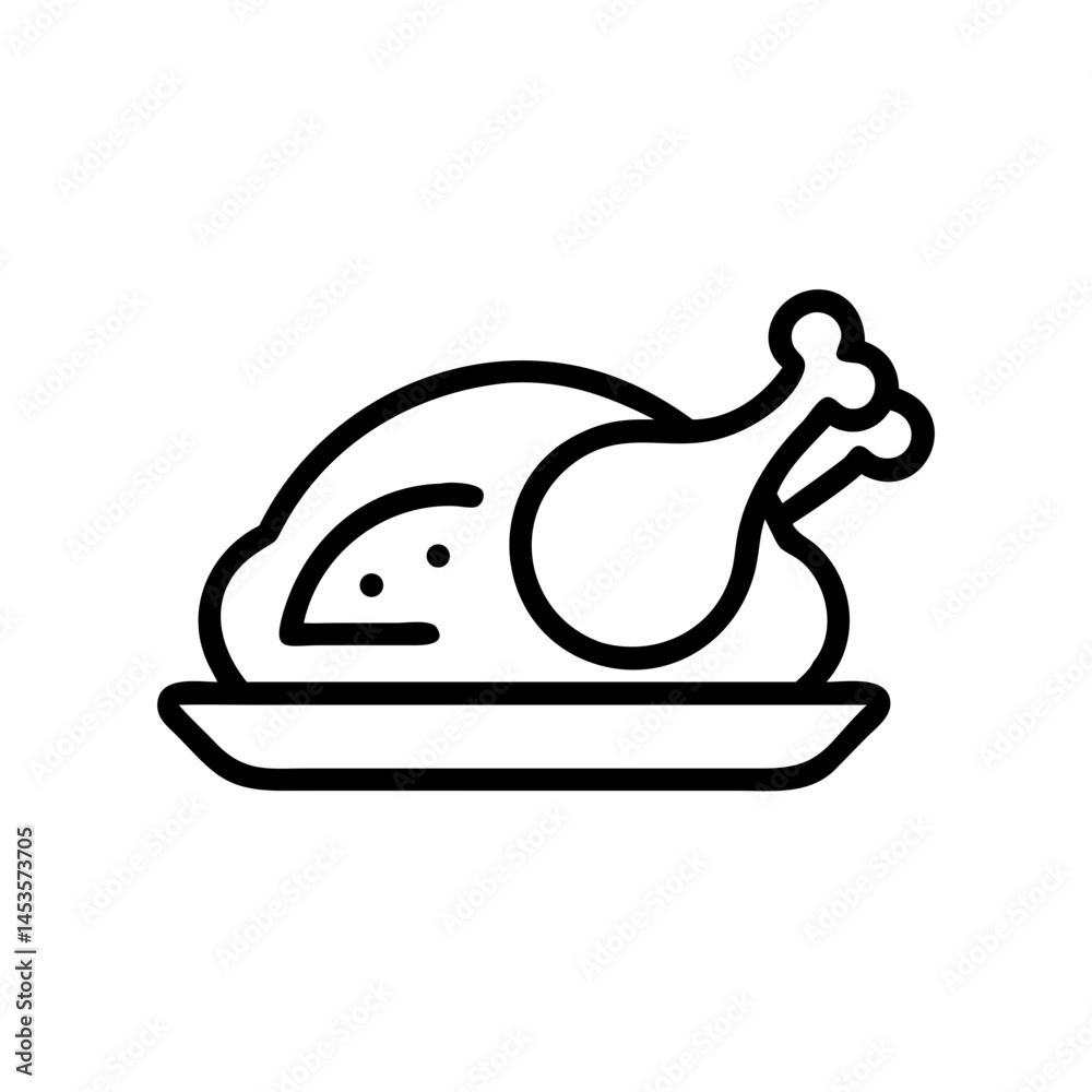 Fototapeta premium roast chicken