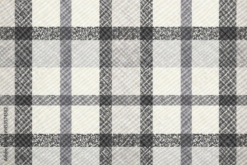 Subtle grey & white glen plaid, endless repeat, minimalist plaid, plaid texture