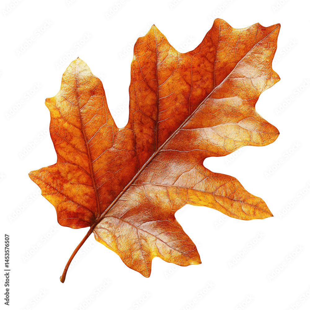 Fall oak leaf autumn foliage seasonal color change nature background art on transparent background Fall oak leaf autumn foliage seasonal color change nature background art on transparent background