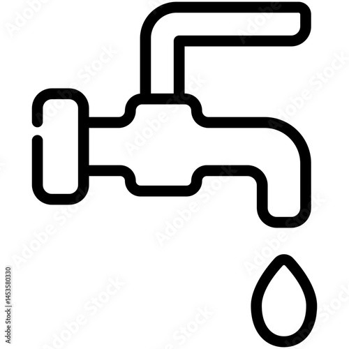 faucet line icon