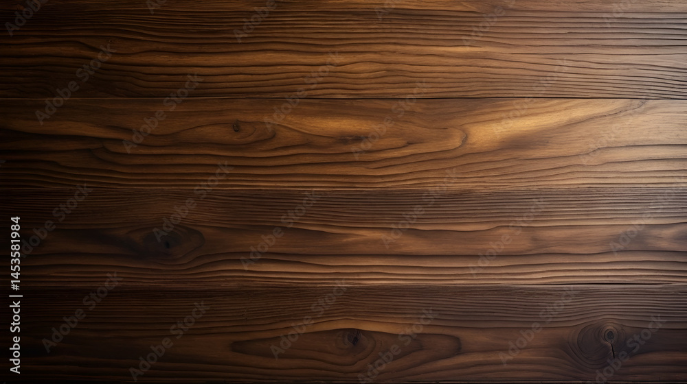 Fototapeta premium Rich Walnut Texture Background with Rustic Flecks and Subtle Gradient Shadows