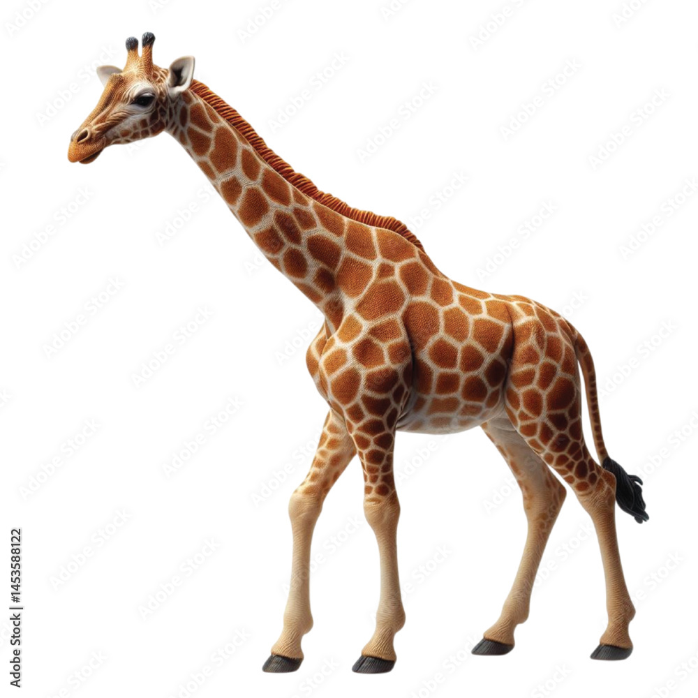 Naklejka premium giraffe isolated on white