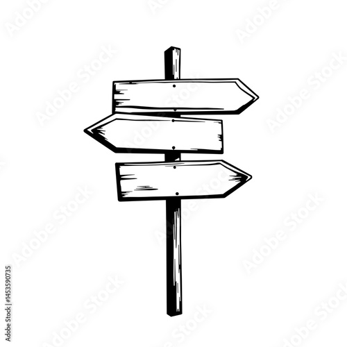 Directional road signs pointing different ways, clarity and guidance