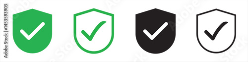 check mark icon button set. check box icon with right and wrong buttons and yes or no checkmark icons in green tick box and red cross