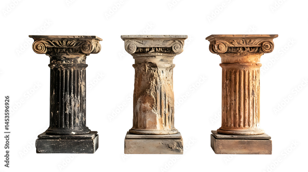 Fototapeta premium Antique Column set with Elegant Details