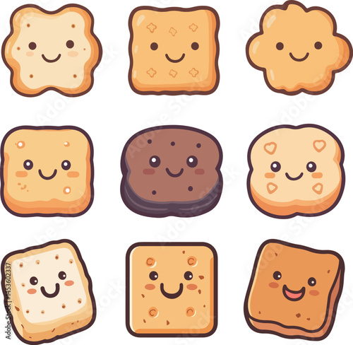 Cartoon biscuit material
