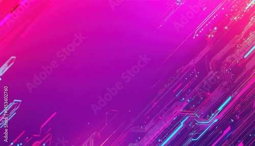 Abstract Gradient Background with Geometric Lines and Vibrant Color Palette in Pink Purple and Blue Tones for Modern Designs and Digital Arts